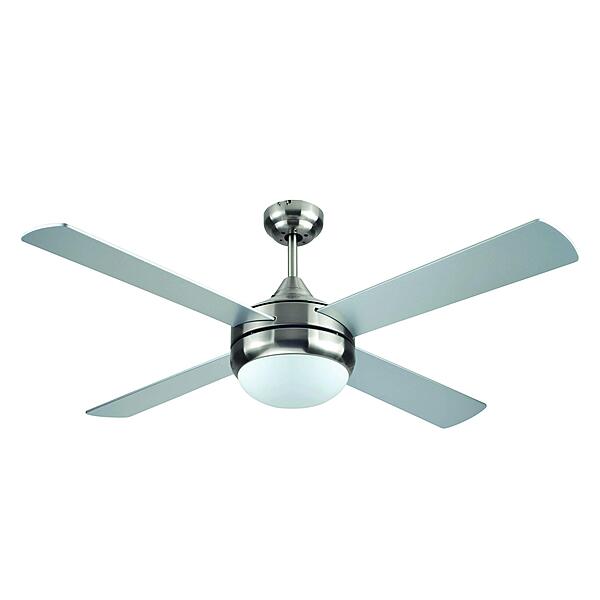 BLACK+DECKER 52 in. Ceiling Fan with Light and Remote - Brushed Nickel