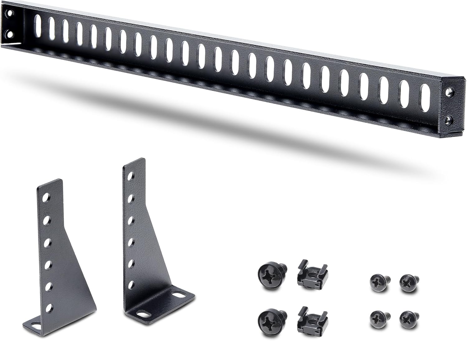 StarTech.com 1U Horizontal Cable Lacing Bar for 19in Racks