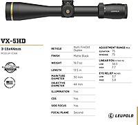 Leupold VX-5HD 3-15x Riflescope with CDS-ZL2 Side Focus