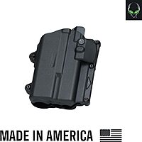 ALIEN GEAR Rapid Force Level 2 OWB Holster – Locking Belt Slide – Left Hand – Optic Compatible