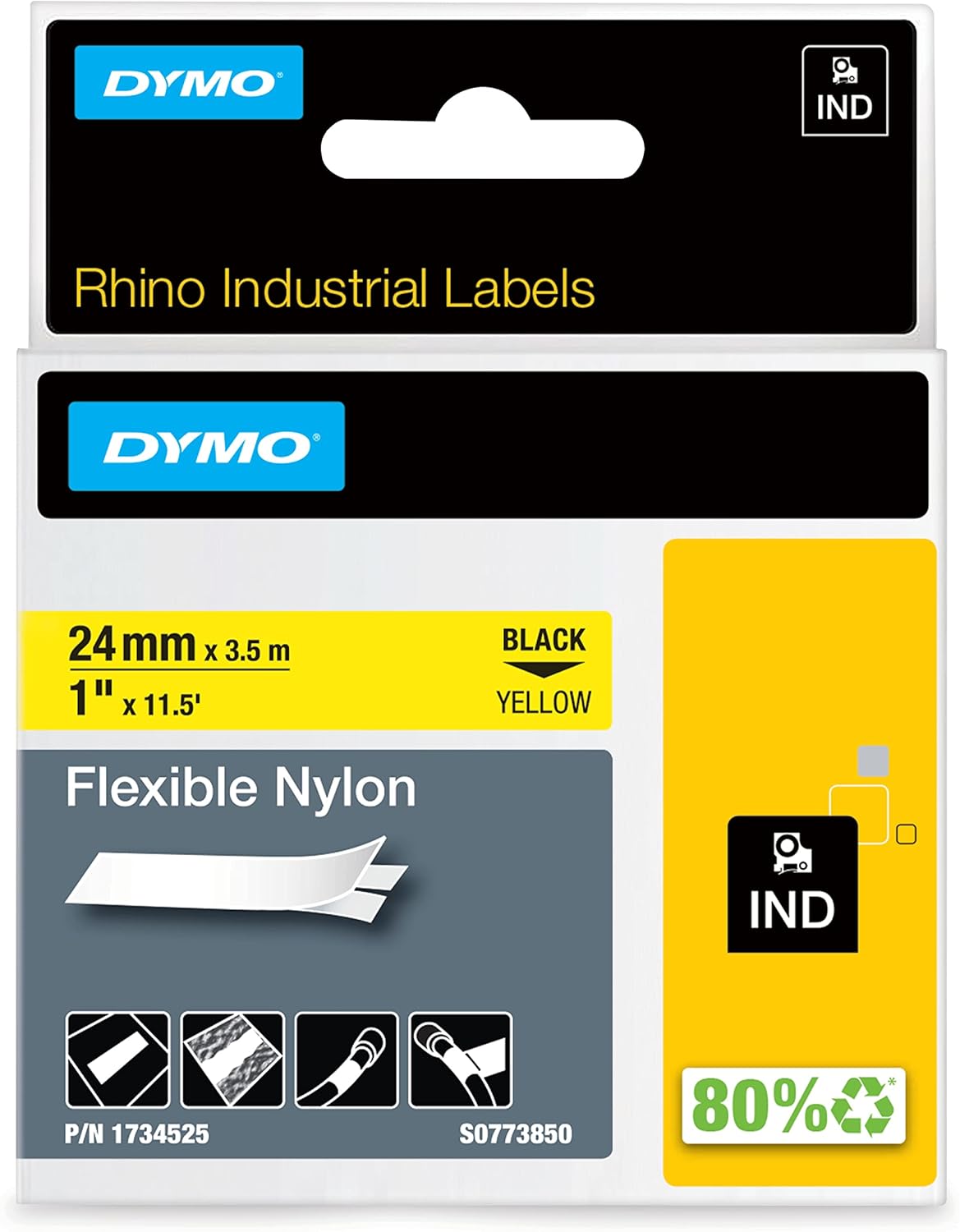 DYMO Rhino Industrial Flexible Nylon Labels
