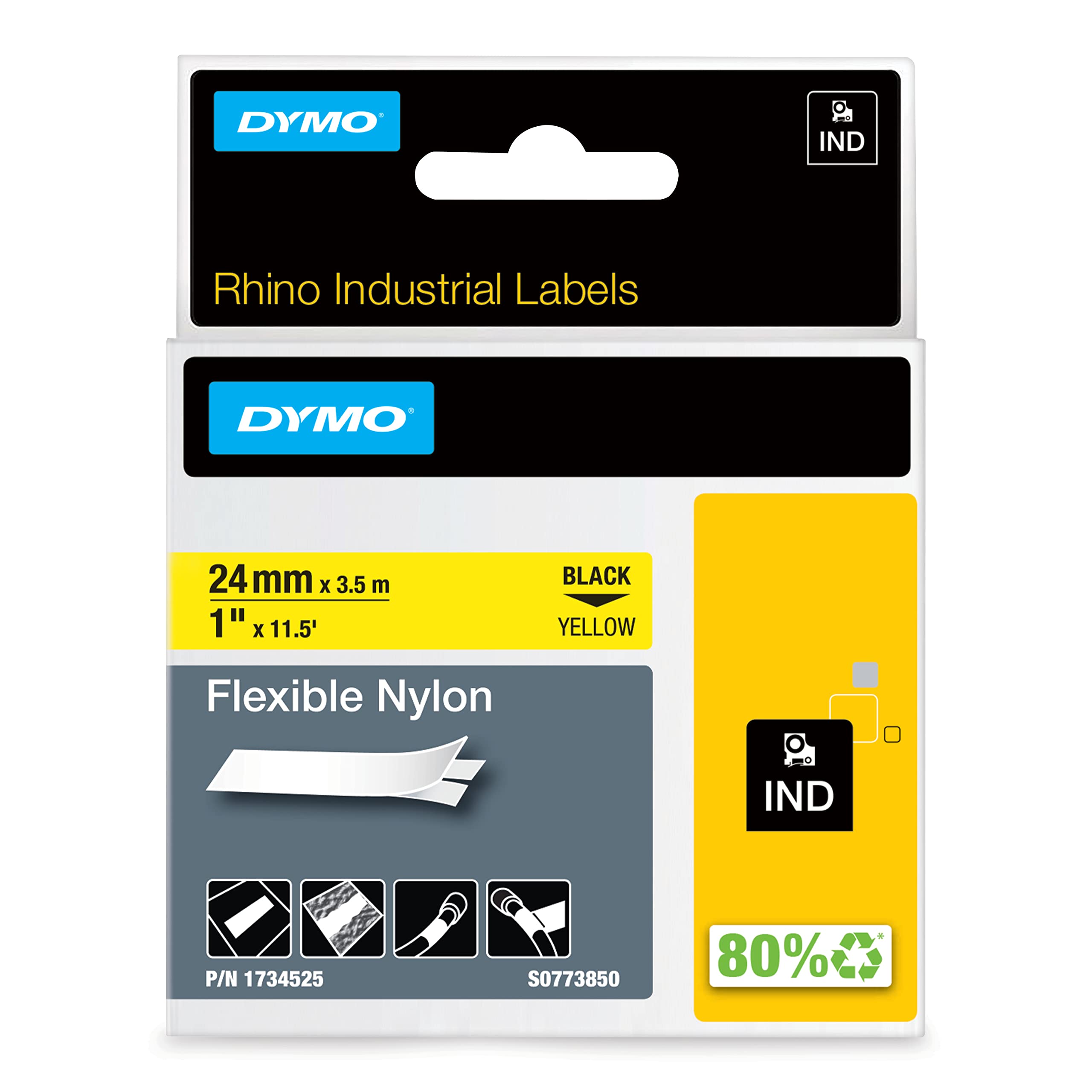 DYMO Rhino Industrial Flexible Nylon Labels