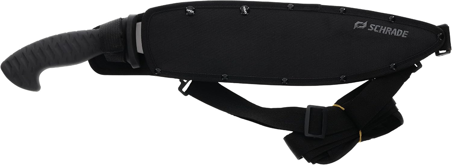 Schrade Delta Class Decimate Bolo Machete with Titanium Coated 3Cr13 Stainless Steel for Outdoor Survival