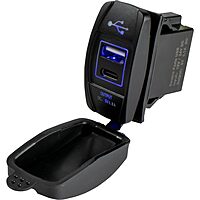 Sea-Dog USB & USB-C Rocker Switch Style Power Socket