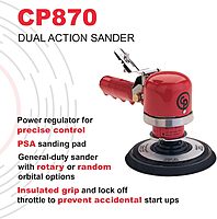 Chicago Pneumatic CP870 - Air Random/Rotary Sander Tool, Home Improvement, Woodworking Tools, Rust Removal, Polisher