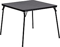 Flash Furniture Madelyn 33.5" Square Folding Multipurpose Card Table with Padded Vinyl Top