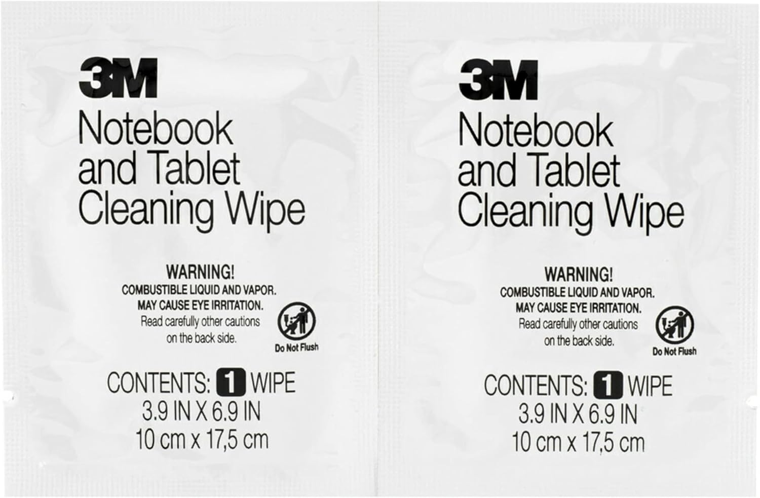 3M Notebook Screen Cleaning Wipes, 3.9 x 6.9 Inches (CL630), White, 24 individual wet wipes (Packaging may vary)
