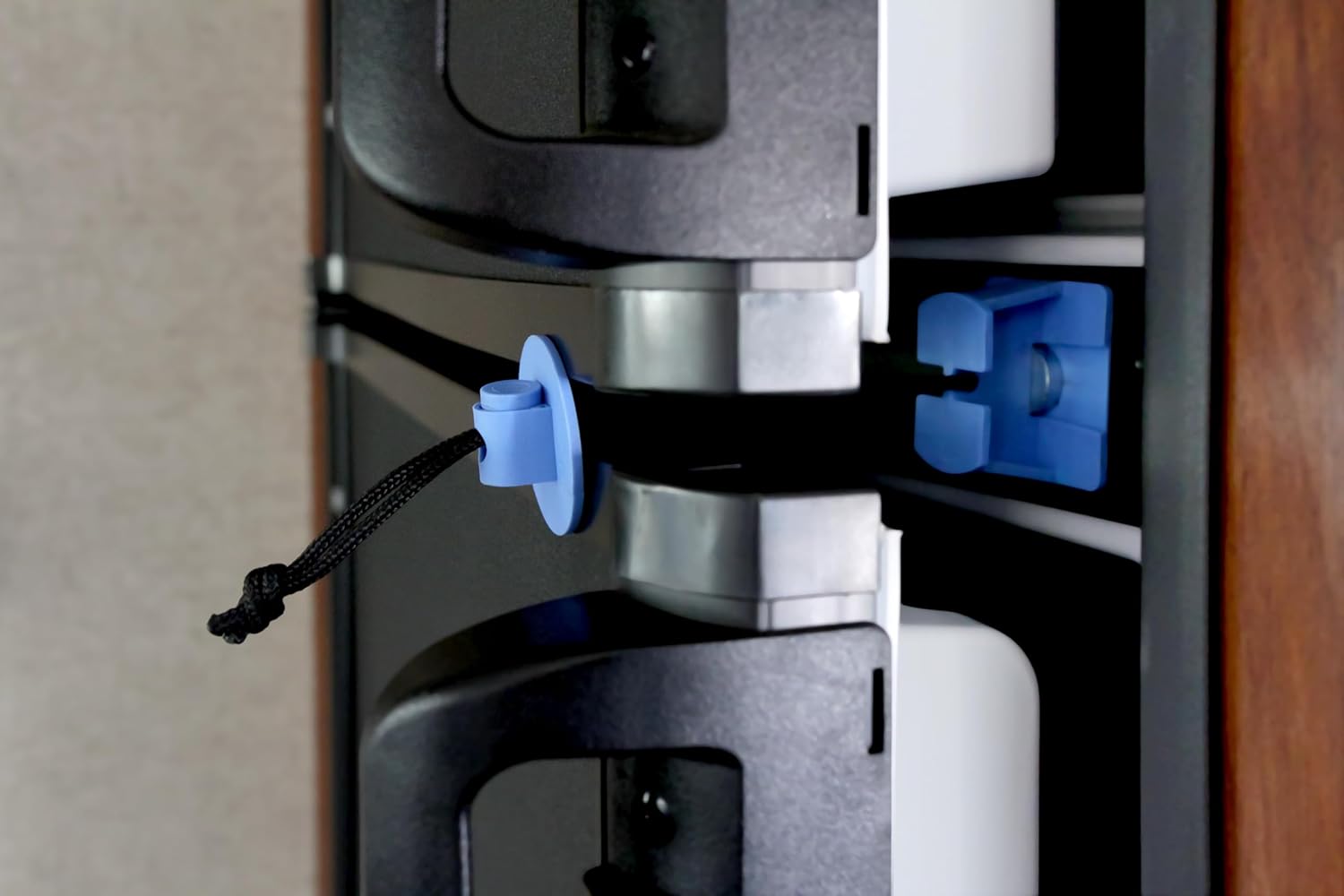 Camco 44105 RV Adjustable Fridge Door Block, Blue