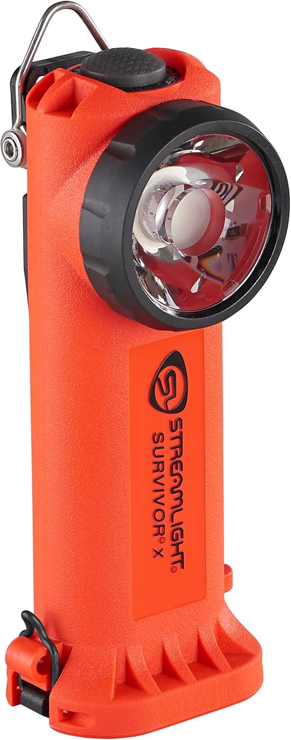 Streamlight Survivor X USB 250-Lumen Right-Angle Rechargeable Firefighter's Flashlight