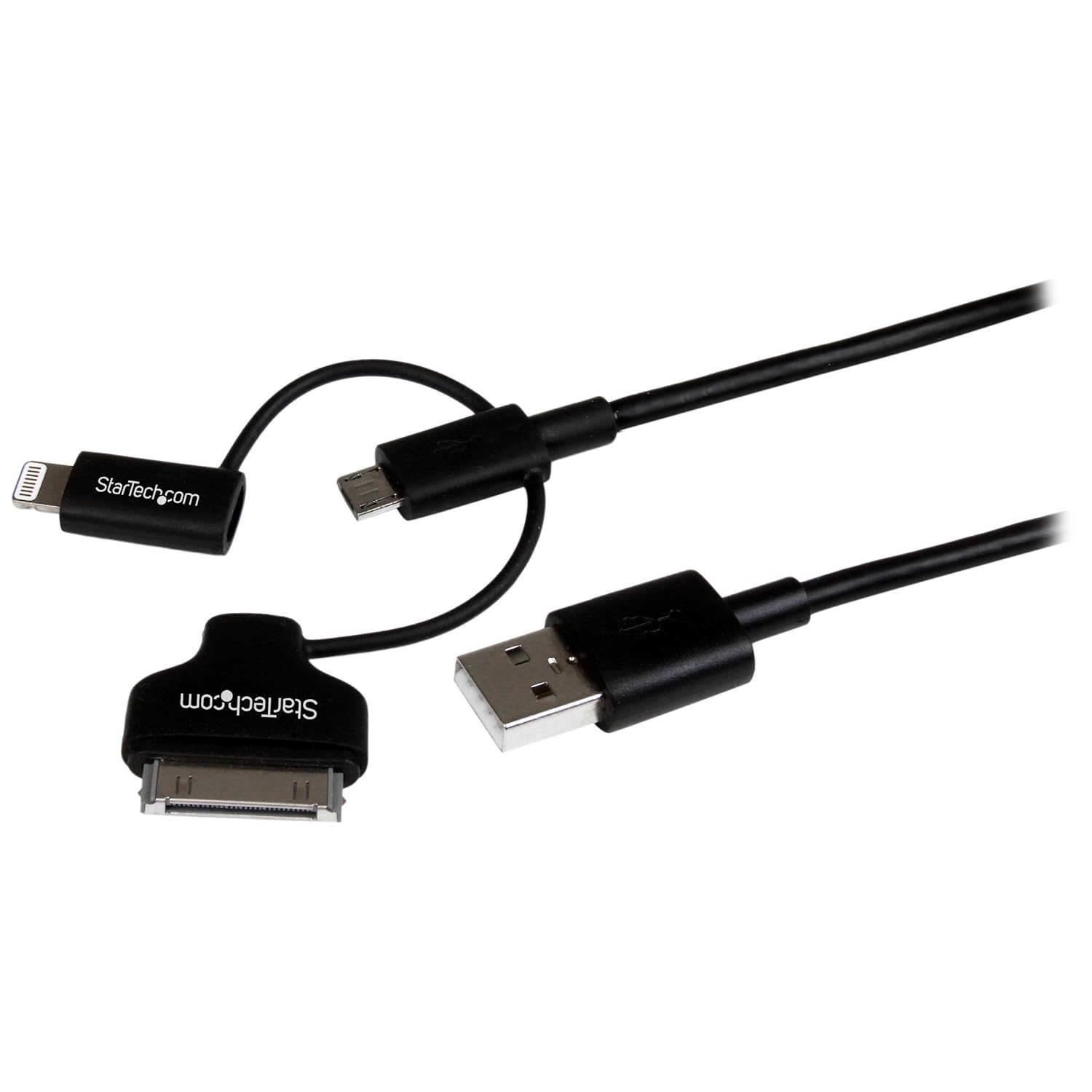 StarTech.com 3-in-1 Braided USB 2.0 Charging & Sync Cable (1m)