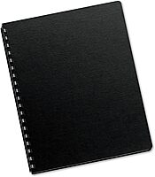 Fellowes Futura Presentation Covers, Letter Size, Black, 25/Pack (5224901)