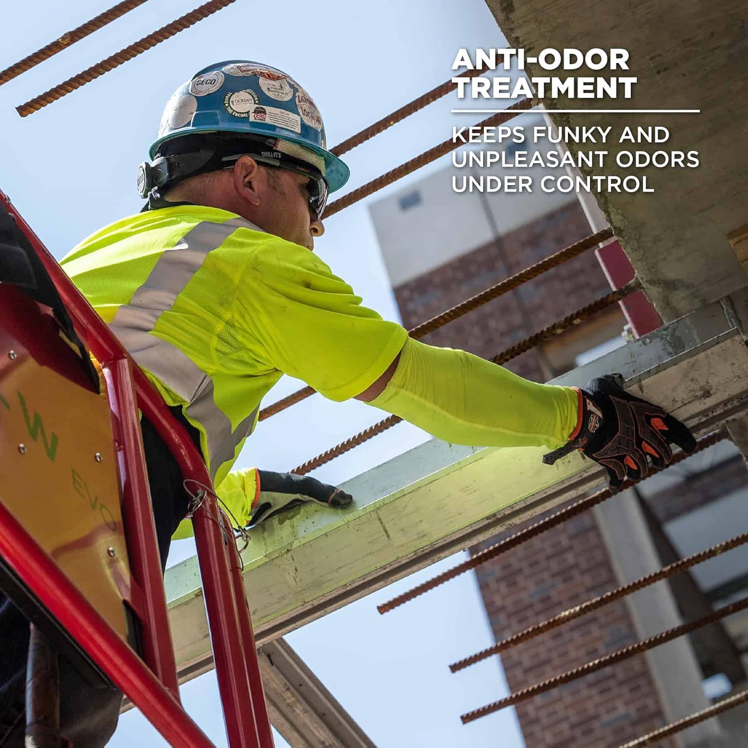 ERGODYNE Chill-Its 6690 Cooling Arm Sleeves, UPF 50+ Sun Protection