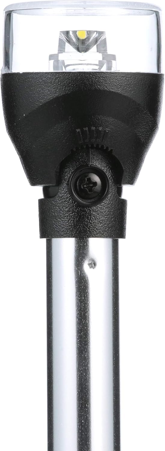 Attwood 5557-PV12A7 LightArmor All-Round LED Fold-Down Navigation Light, 12-Inch, Black Base