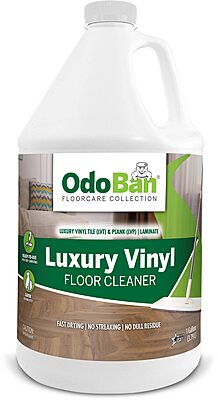 OdoBan Ready-to-Use Luxury Vinyl Floor Cleaner, Streak Free and Neutral PH Formula, 1 Gallon, Scentless 128 Fl Oz (Pack of 1)