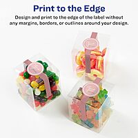 Avery Glossy White Wraparound Band Labels, Sure Feed Technology, 1.5" x 7.75", Cigar Band Labels, Print-to-The-Edge, Permanent Adhesive, Laser/Inkjet Printable, 50 Total 50 labels