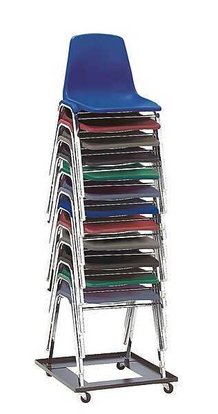 National Public Seating Stack Chair Dolly, DY81, 5-3/4inH x 22-3/4inW x 23-1/2inD, Black