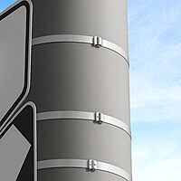 BAND-IT Galvanized Carbon Steel Center Punch Clamps