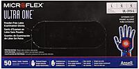 Microflex Ultra One Powder Free, Latex Extended Cuff Examination Gloves - Large, UL315L