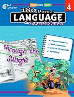 Shell Education 180 Days of Language for Fourth Grade (180 Days of Practice)