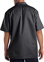 DICKIES Men's Short Sleeve Twill Work Shirt - Button-Front
