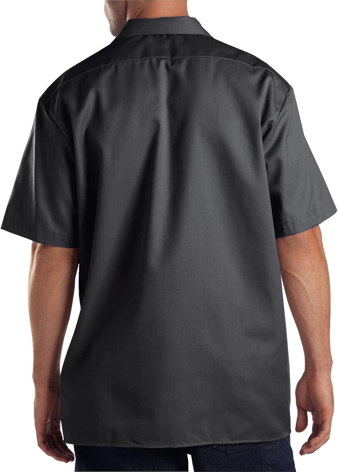 DICKIES Men's Short Sleeve Twill Work Shirt - Button-Front