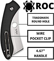 Spyderco Roc G-10 black Plain Edge Knife