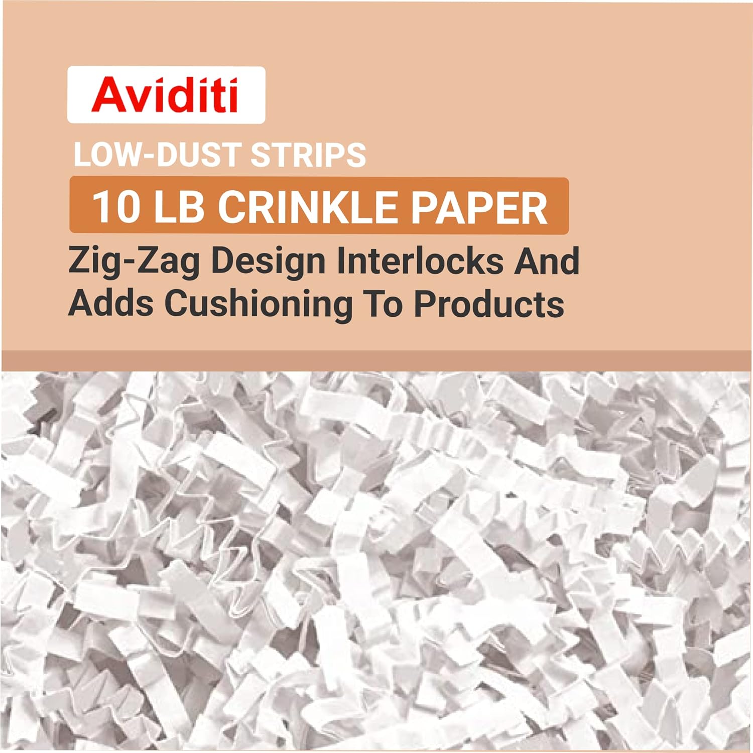 Kraft Crinkle Cut Packing Paper - Shredded Filler