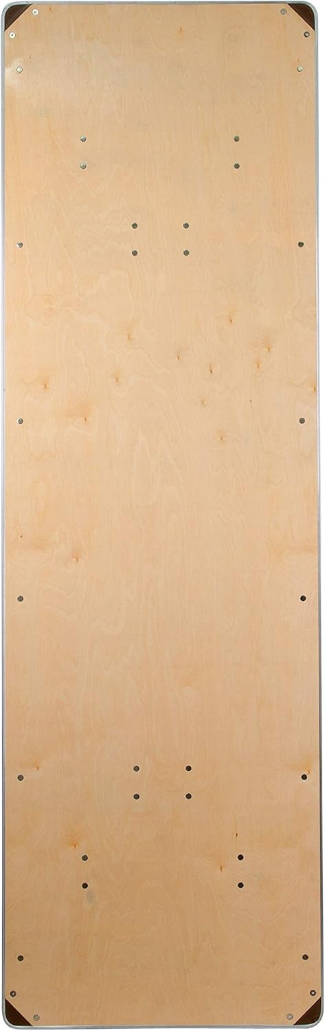 Flash Furniture Fielder 8' Rectangular All-Occasion Birchwood Folding Event Table