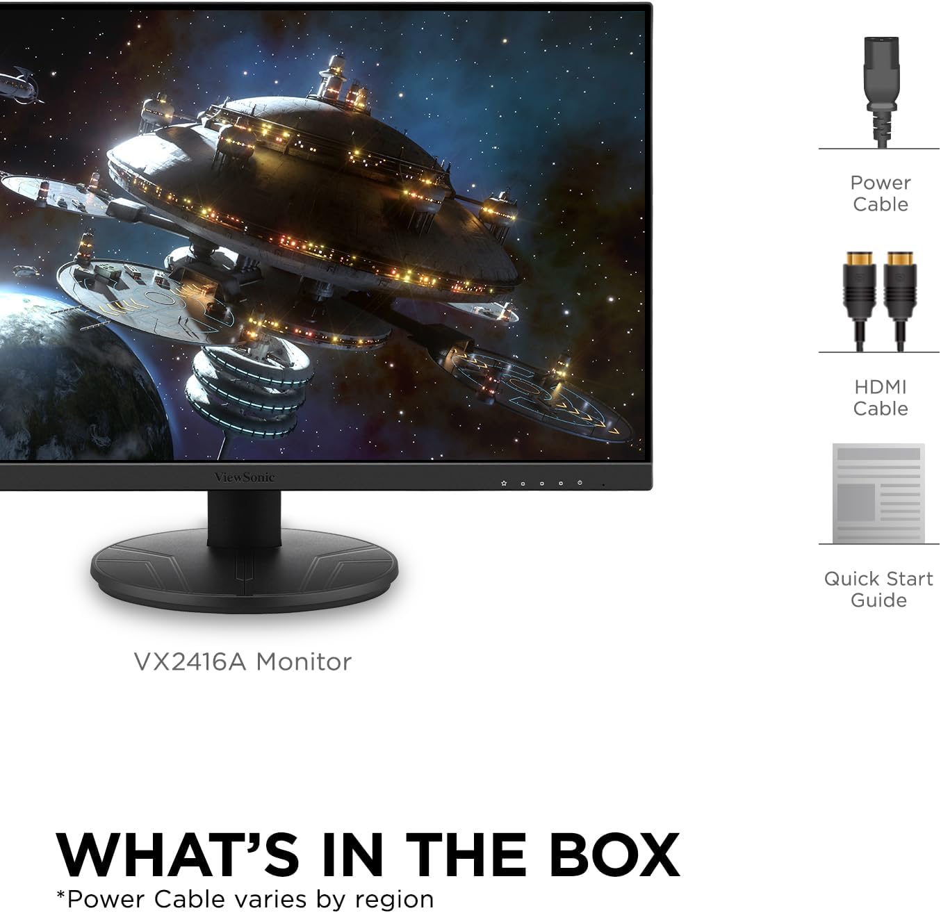 VIEWSONIC IPS Gaming Monitor — Full HD 1080p, 1ms, 120Hz, USB-C, HDMI, DisplayPort