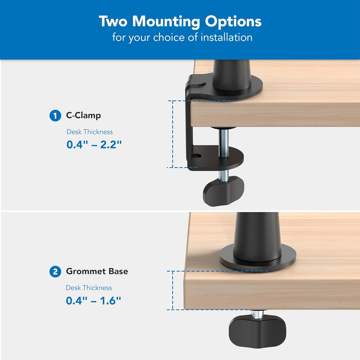 Mount-It! Mic Arm, Microphone Boom Arm, Adjustable Full Motion Mic Desk Mount, for Streaming, Gaming - to 27.8", Black