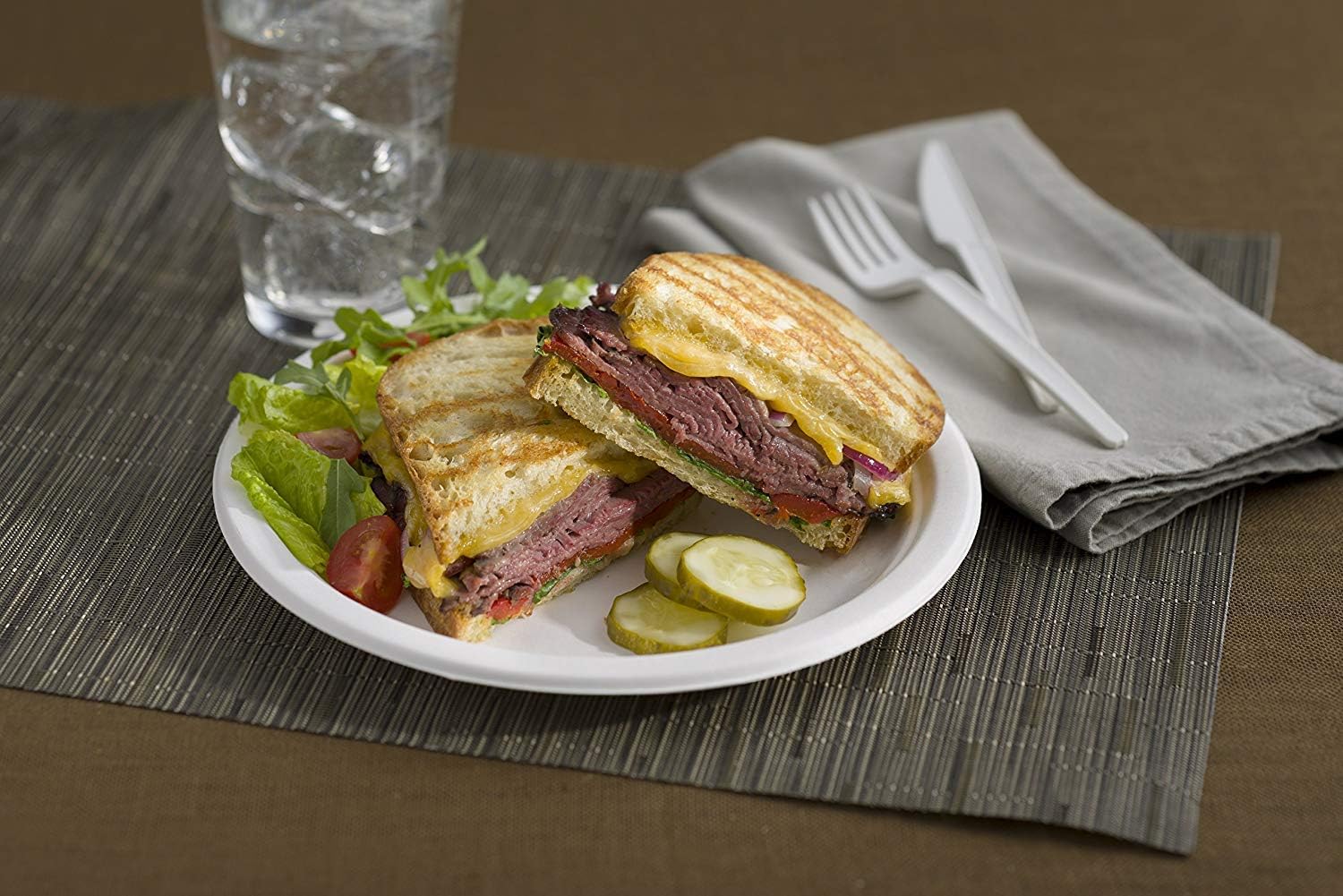 STALKMARKET 100% Compostable Natural Plant Fiber Plates