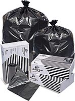 PITT PLASTICS/INTEPLAST, BLACK LOW DENSITY PERFORATED CAN LINER 100-10, Manufacturer Part Number: B76530XK