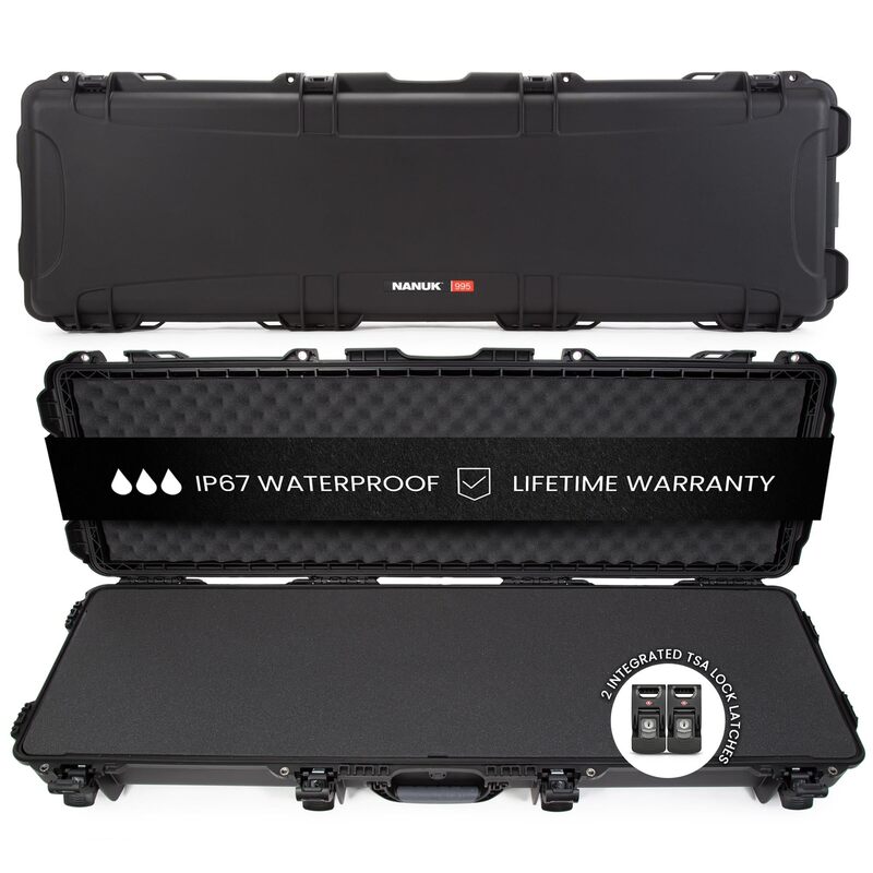 NANUK 995 Long Professional Waterproof Crushproof Hard Case with Wheels & Foam