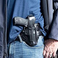 GALCO COP 3 Slot Strongside/Crossdraw Leather Belt Holster - Fits Belts up to 1 3/4" - Compatible with Sig Sauer M18