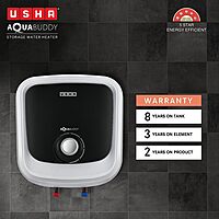 A diagram illustrating the Whirl Flow Technology inside the Usha Aquabuddy 15L geyser. A diagram illustrating the Whirl Flow Technology inside the Usha Aquabuddy 15L geyser.