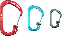 Nite Ize Slidelock Aluminum Locking Carabiner - Keychain Carabiner with Locking Gate - Carabiner Clip for Keys