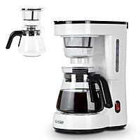 Commercial Chef Drip Coffee Maker with Pour Over Filter, 5 Cup, 0.75L Water Tank, Brews in 6 Minutes