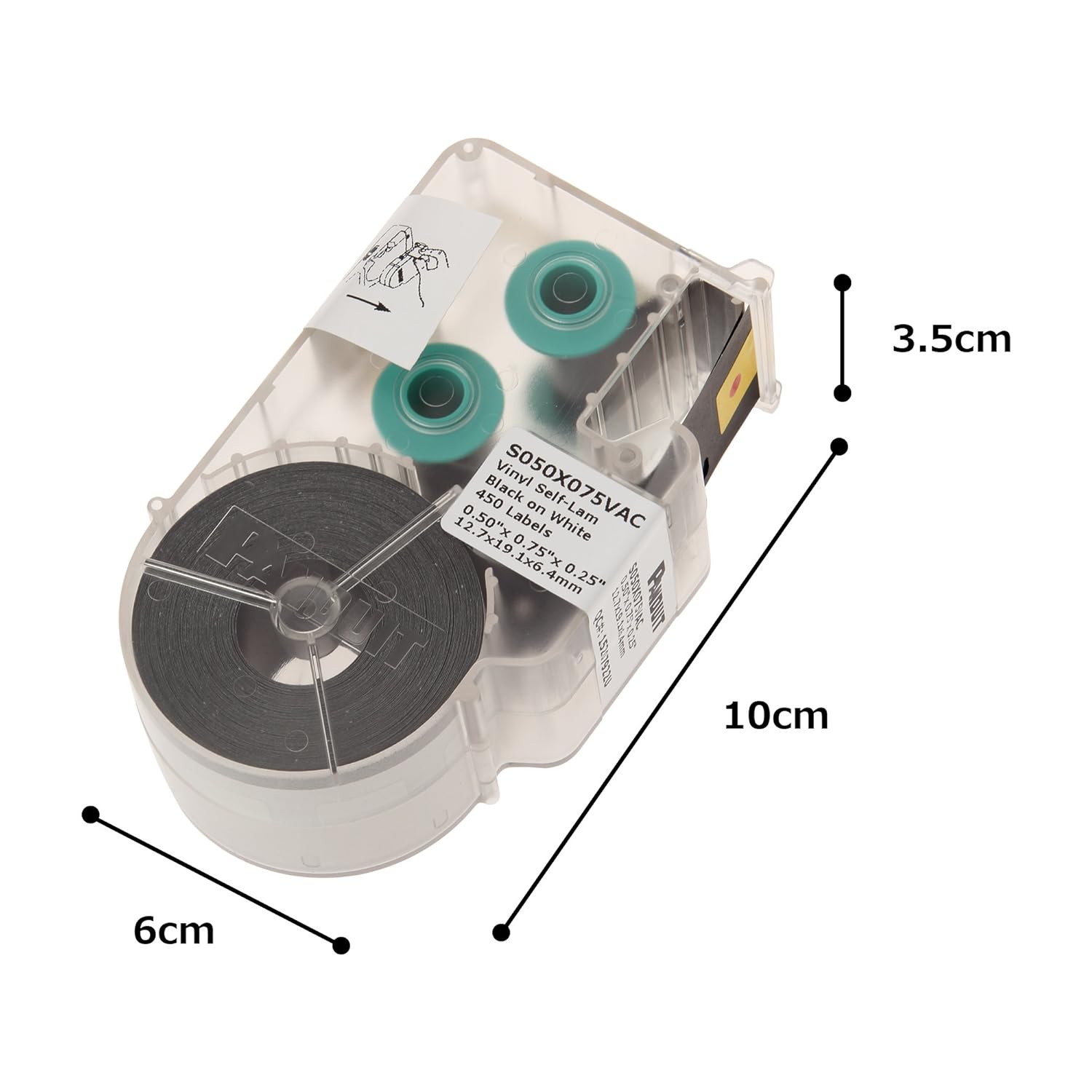 Panduit P1 Cassette Self-Laminated Vinyl Labels White