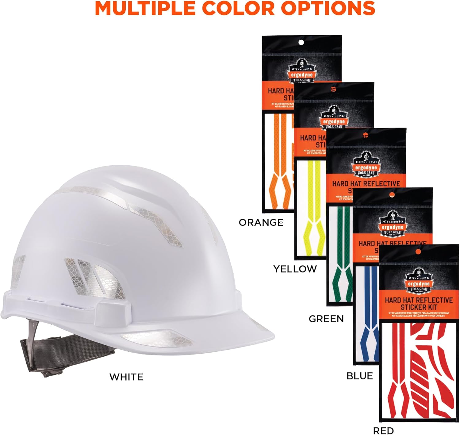 Ergodyne Skullerz 8961 Reflective Hard Hat Sticker Kit