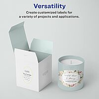 Avery Glossy White Oval Labels, Sure Feed Technology, 3" x 5", Print-to-The-Edge, Permanent Adhesive, Laser/Inkjet Printable