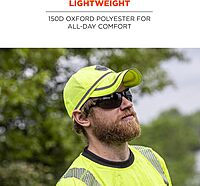 Ergodyne GloWear 8930 Class 2 Hi-Vis Baseball Cap, Lime