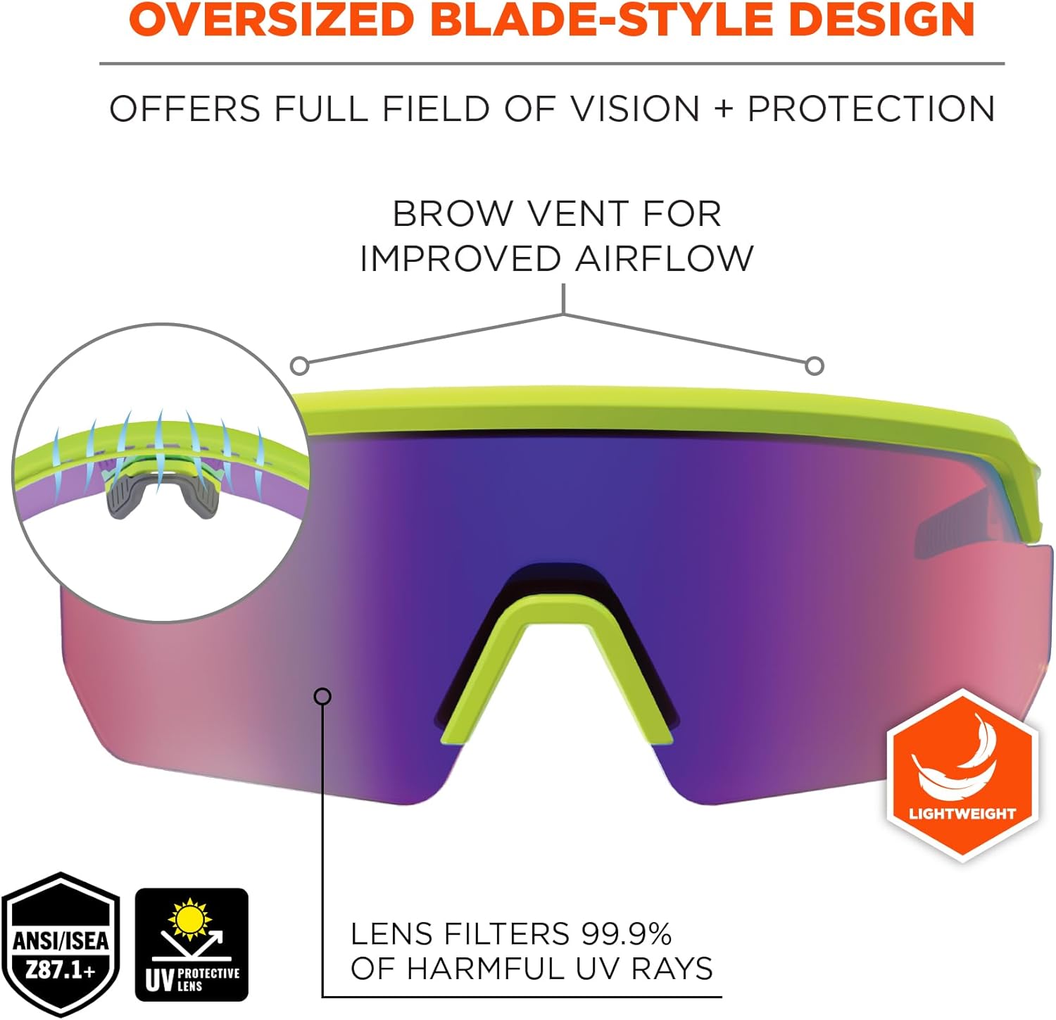 Ergodyne Skullerz AEGIR Polarized Fog-Off+ Safety Glasses