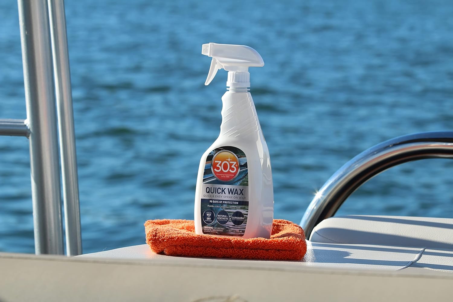 303 Marine Quick Wax - Quick & Easy - 90 Days Of Protection - Provides a Slick, Protective