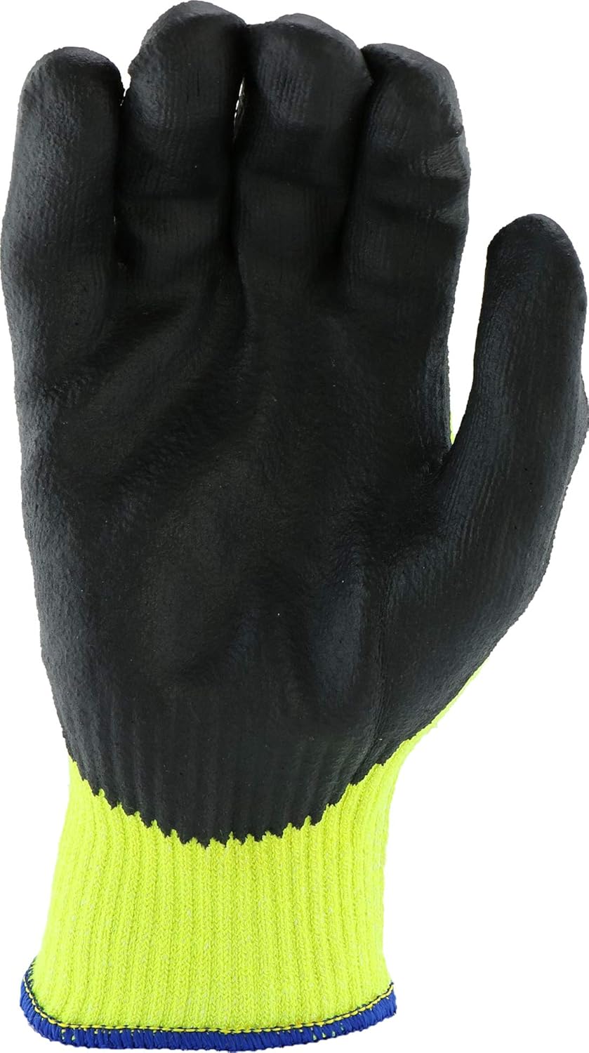 West Chester HVG710SNF Barracuda A8 Cut Resistant Gloves – [Pack of 12], X-Large, HPPE Gloves with Microfoam Nitrile Coating