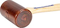 VAUGHAN Rawhide Mallet, Non-Marring, Hardwood Handle