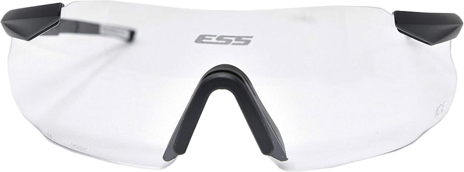 ESS Eyewear Eye Safety Systems ICE-One Ballistic Eyeshield, Clear Lens, White, 2.4 (740-0005)