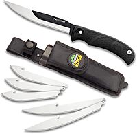 OUTDOOR EDGE RazorMax Replaceable Fixed Blade Hunting Knife with Drop-Point & Boning/Fillet Blades
