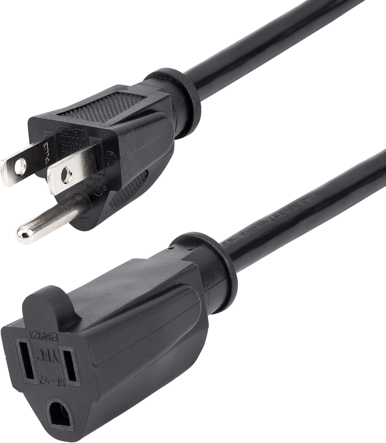 StarTech.com Power Extension Cord NEMA 5-15R to NEMA 5-15P