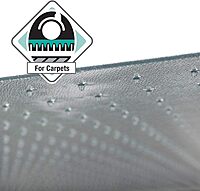 FLOORTEX Advantagemat Vinyl Rectangular Chair Mat for Carpet