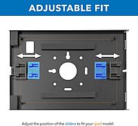 Mount-It! Anti-Theft Low-Profile Lockable Steel Tablet Wall Mount